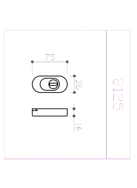 Edelstahl-Schieberosette mit federndgelagerten Kernziehschutz